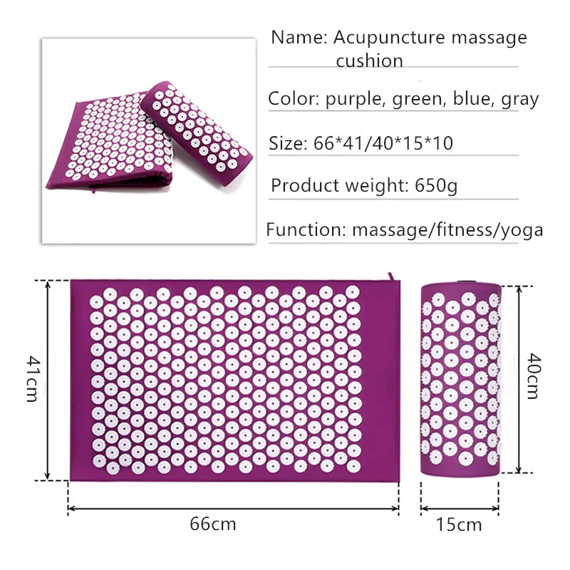 Massager Yoga Mat Cushion acup - Acupressure Mat Set review and price