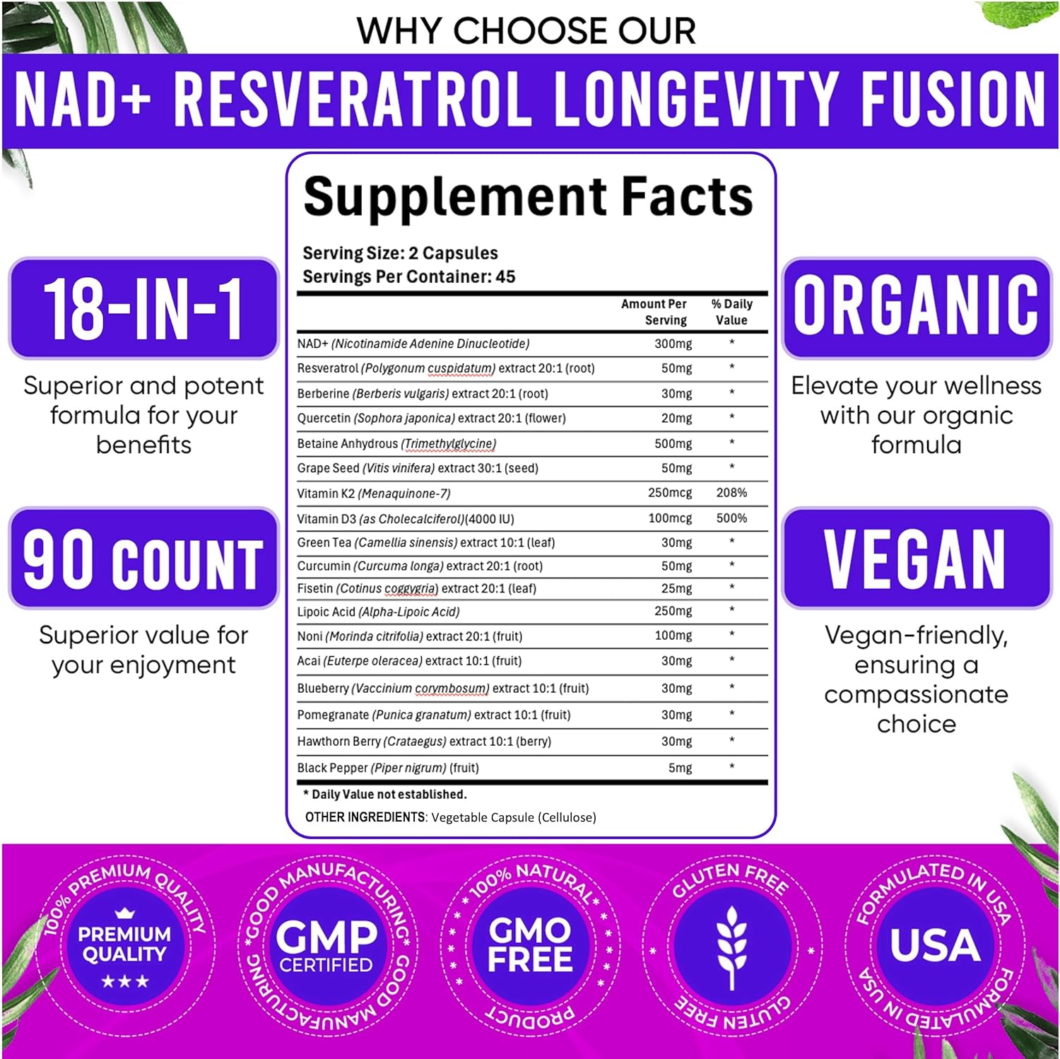 90pcs NAD Supplement - Longevi - Longevity Health & Wellness Hotel Adults Only review and price