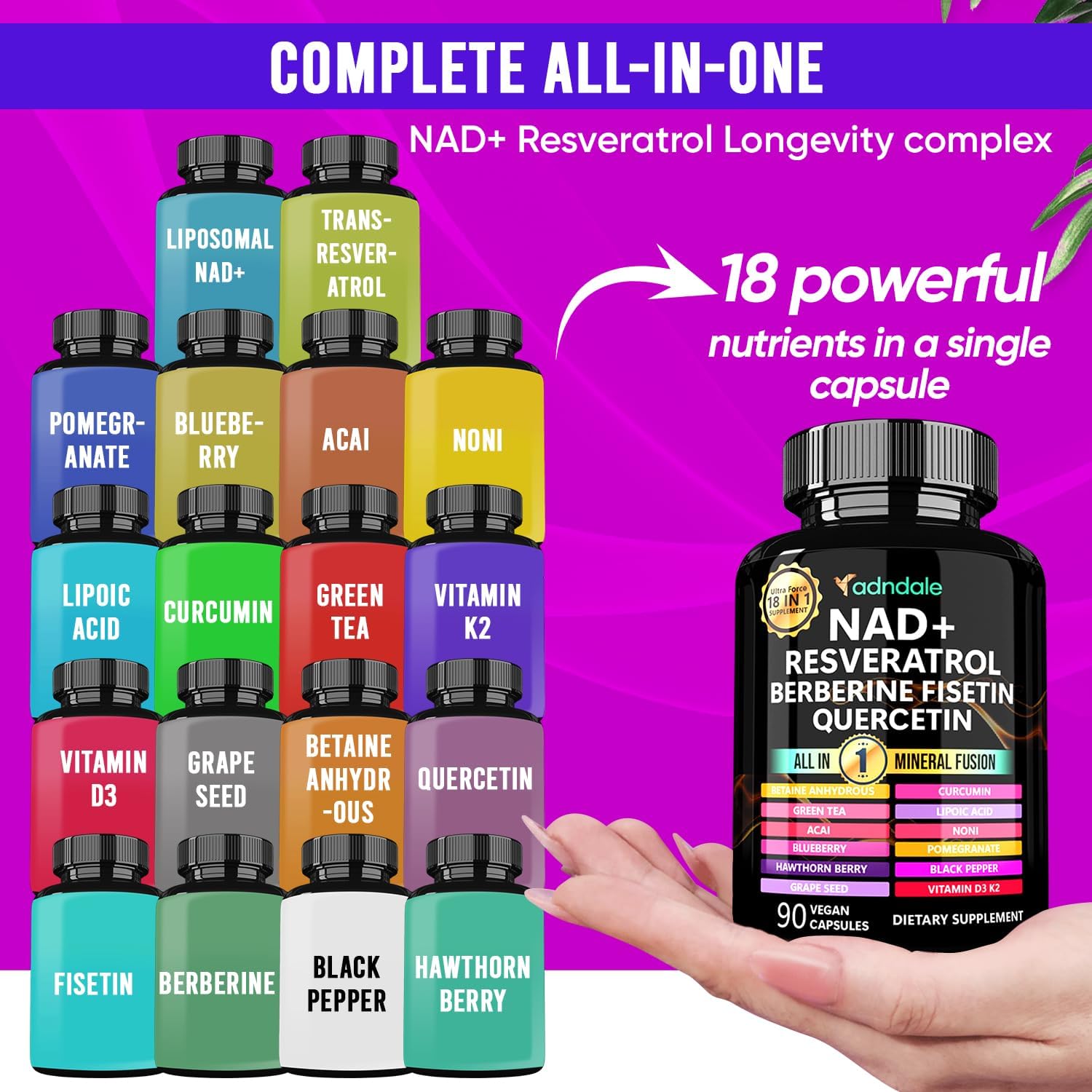 90pcs NAD Supplement - Longevi - Longevity Health & Wellness Hotel Adults Only review and price