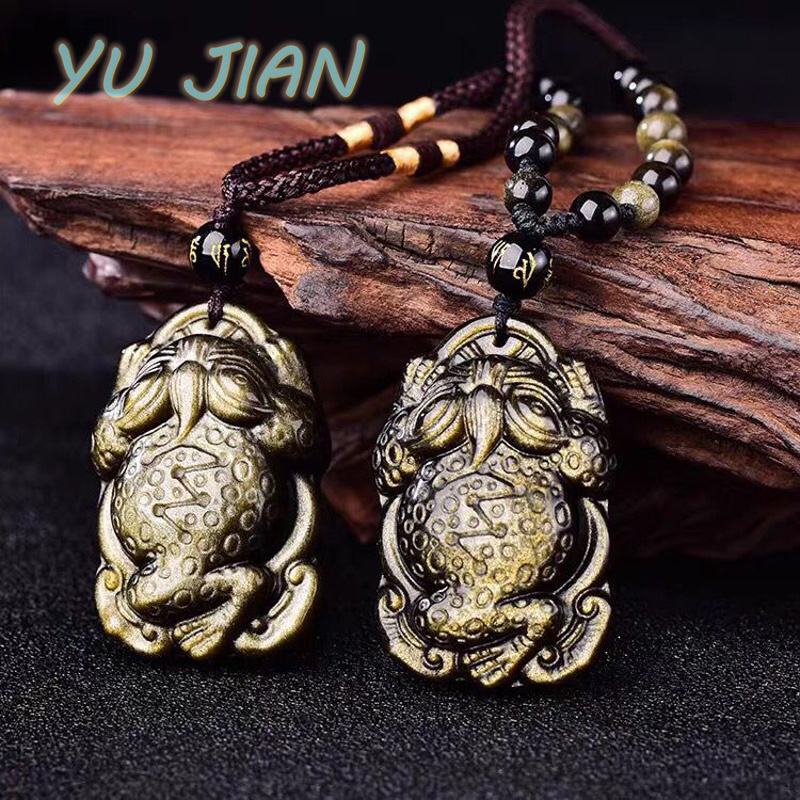 Natural Gold-Obsidian Pendant  - Longevity Health & Wellness Hotel Adults Only review and price