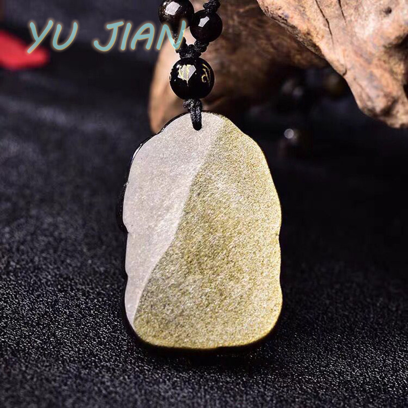 Natural Gold-Obsidian Pendant  - Longevity Health & Wellness Hotel Adults Only review and price