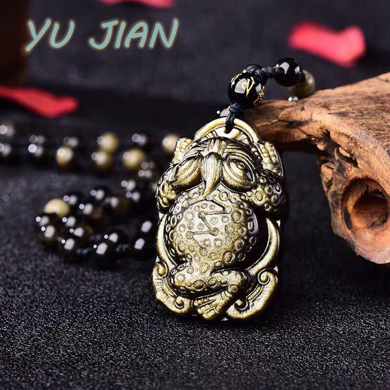 Natural Gold-Obsidian Pendant  - Longevity Health & Wellness Hotel Adults Only review and price