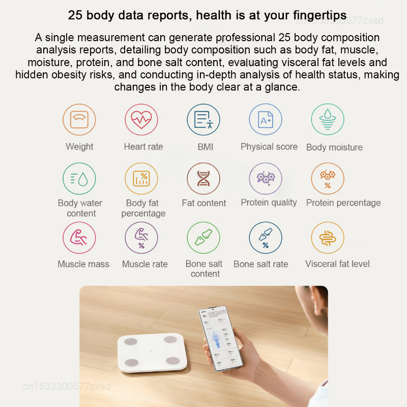 Mijia Body Fat Scale S400 Blue - Digital Body Weight Scale review and price