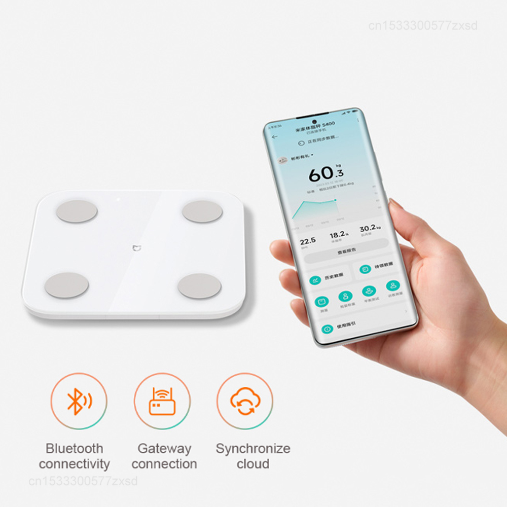 Mijia Body Fat Scale S400 Blue - Digital Body Weight Scale review and price