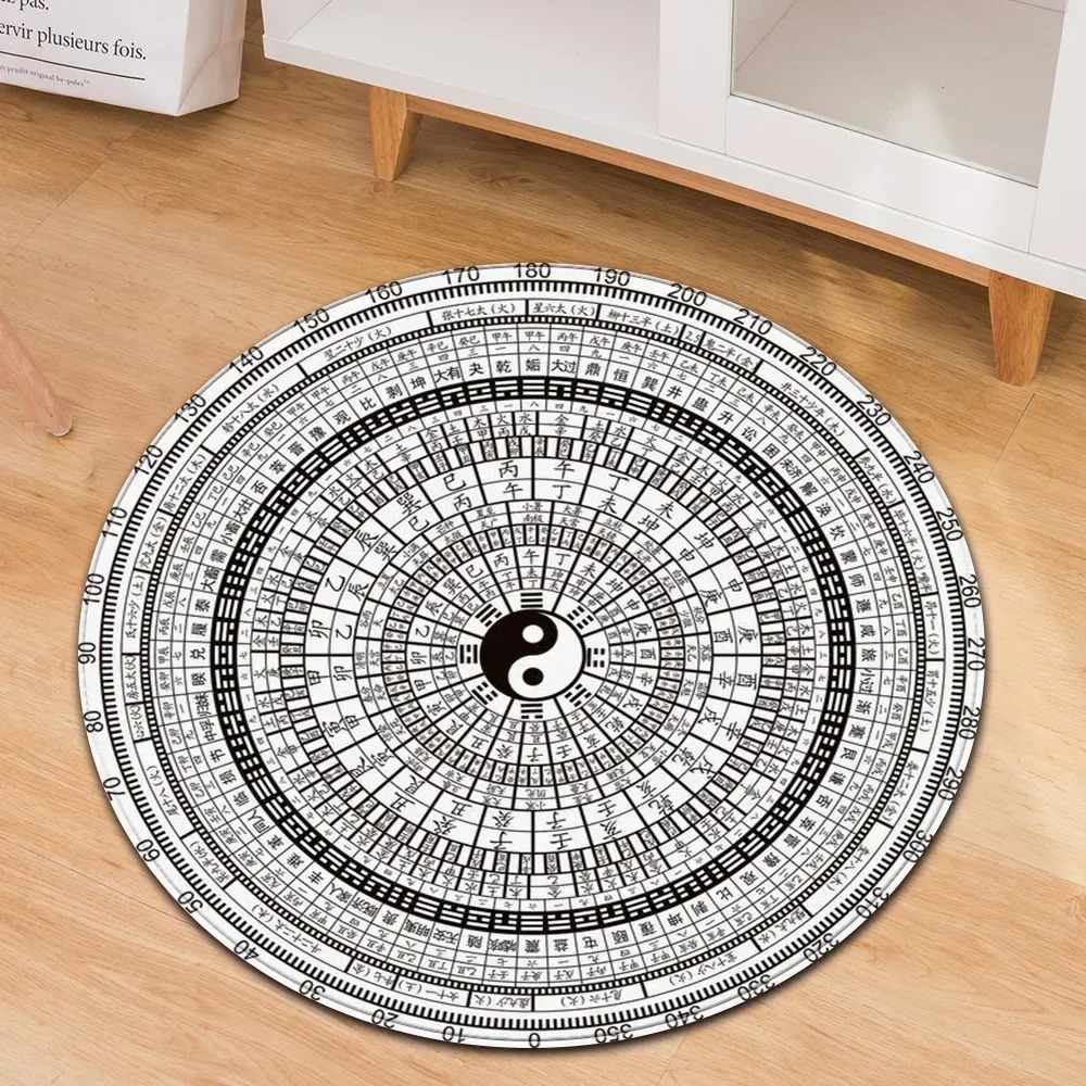 Yin Yang Taiji Round Rug Flowe - Acupressure Mat Set review and price