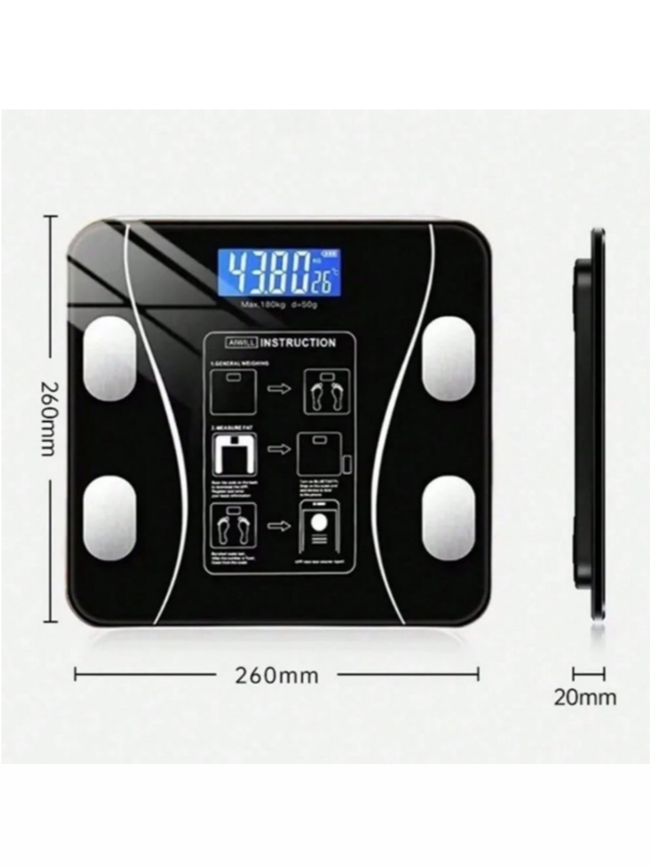 High Precision USB Rechargeabl - Digital Body Weight Scale review and price